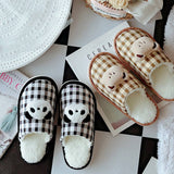 CUTE PANDA COTTON NON SLIP SLIPPERS FOR WOMEN_CWMM2949