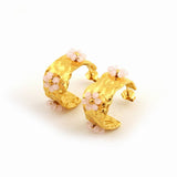 MINIMALIST FLORAL 18K STAINLESS STEEL EARRINGS_CWMM8896