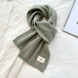 Knit Stripe Scarf Warm Fall/Winter Unisex Scarf_Cwasc0985