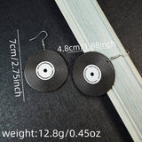 CREATIVE SIMPLE LETTER GEOMETRIC ROUND EARRINGS_CWAJE1875