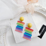 CUTE DESIGN INTERESTING COLORFUL STUD EARRINGS_CWAJE1626
