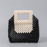 HANDWOVEN WOODEN BEAD TOTE BAG_CWAB2006