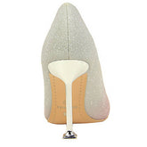 MATCHING SHALLOW MOUTH POINTED TOE HIGH HEELS_CWSHH0086