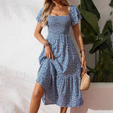 Vacation One-Shoulder Bohemian Elegant Dress