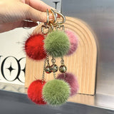 CUTE FUR BALL PENDANT BAG ORNAMENT CAR KEYCHAIN_CWMM2517