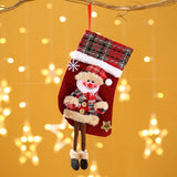 PLAID CLOTH DOLL CHRISTMAS GIFT BAG_CWMM1892