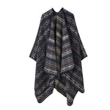 FAUX CASHMERE CAPE SHAWL WARM CAPE SCARF_CWASC2246