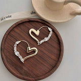 PERSONALIZED ZIRCON HEART EAR BUCKLE EARRINGS_CWAJE1348