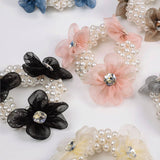 ELEGANT PEARL ORGANZA HAIR TIE FOR WOMEN_CWAHA6870