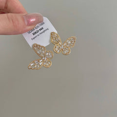 SIMPLE NICHE HOLLOW BUTTERFLY EARRINGS_CWAJE1292