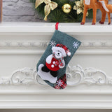 SANTA CLAUS SNOWMAN SOCKS GIFT CHRISTMAS BAG_CWMM1895