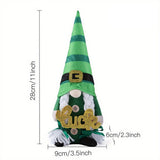 ST PATRICKS DAY FACELESS DOLL RUDOLPH ORNAMENT_CWMM3454