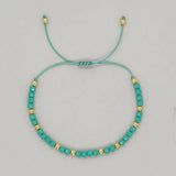 CRYSTAL GOLD BEADED HAND WOVEN BRACELET_CWMM3871