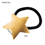 MATTE STAR ELASTIC HAIR TIE FOR CHIC LOW PONYTAIL_CWAHA6246