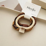 MILK TEA STYLE SIMPLE BASIC HAIR TIES_CWAHA1129