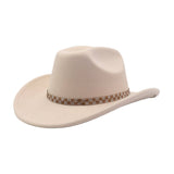 Unisex Ethnic Wool Fedora Cowboy Jazz Hat_Cwah04413