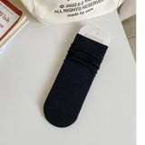 Women Solid Color Straight Socks Joker Socks_Cwms0287