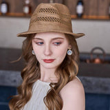 STRAW SUN PROTECTION BUCKET HAT_CWAH1332