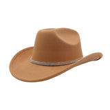 Western Wool Cowboy Fedora Hat For Couples_Cwah04397