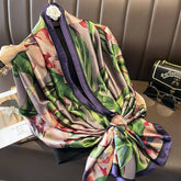 SATIN THIN SCARF SHAWL FOR BEACH NECK WRAP_CWASC0522