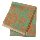 GREEK KEY JACQUARD SCARF FRINGE WINTER WRAP_CWASC0868