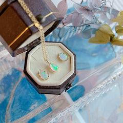 FRESH AND NATURAL CLAVICLE CHAIN RING SET_CWAJE1585