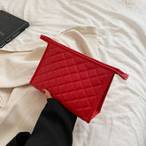 High-End Black And White Embroidery Cosmetic Bag_Cwab4416