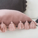 CREATIVE SOLID COLOR TASSEL WOOL THROW PILLOW_CWMM2368