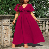 V-Neck Sleeveless Summer Beach Dress_Cwdmd6048