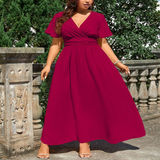 V-Neck Sleeveless Summer Beach Dress_Cwdmd6048