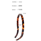 3MM ACETATE HAIR BAND WAVE THIN HEADBAND_CWAHA4353