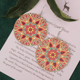 SWEET GIRL COLORFUL FLOWER ACRYLIC EARRINGS_CWAJE3993