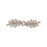 LEAF PEARL HAIR CLIP SPRING FAIRY SIDE PIN_CWAHA4789