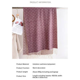 JACQUARD KNIT FRINGE SCARF SHAWL FOR WINTER_CWASC2743