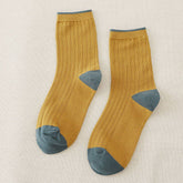 Women Solid Color Matching Socks_Cwms0295