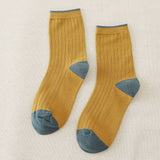 Women Solid Color Matching Socks_Cwms0295