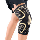 COPPER NYLON KNIT KNEE BRACE FOR RUNNING SPORTS_CWMM7883