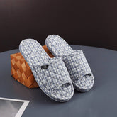 THICK COTTON INDOOR SLIPPERS WITH FABRIC SOLE_CWSHF0173