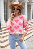 Valentines Day Pullover Sweater With Heart