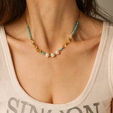 SUMMER COLORFUL PEARL BEADS NECKLACE_CWAJE1422