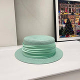 HIGH GRADE SATIN SUN HAT FOR WOMEN_CWAH3393