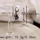 HALLOWEEN FUNNY LITTLE GHOST PEARL EARRINGS_CWAJE1839