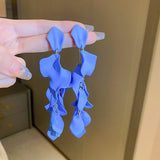 RETRO WATER DROP GEOMETRIC SIMPLE EARRINGS_CWAJE2324