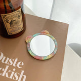 CUTE ANIMAL ACETATE MINI MAKEUP MIRROR PORTABLE_CWMM6391