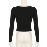 U Neck Leopard Print Bow Patchwork Fake Two Tops