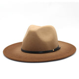 FASHION GRADIENT WIDE BRIMMED HAT FEDORA_CWAH0808