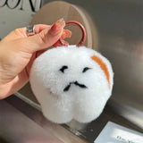 CUTE LITTLE TEETH CAR KEYCHAIN BAG ACCESSORIES_CWMM2588