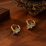 STAINLESS STEEL EARRINGS WITH DIAMONDS_CWMM3613