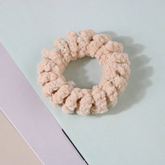 Cwaha07439_Fuzzy Telephone Cord Hair Tie For Women