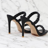 Women Simple Waterproof Stiletto High Heels